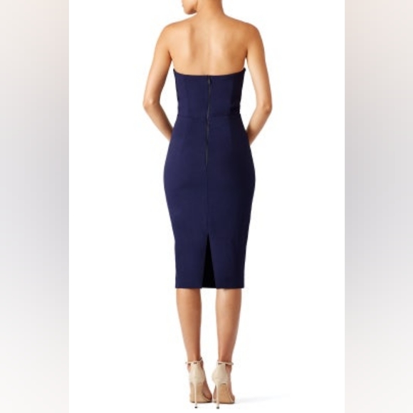 12. MISHA SANZANA DRESS IN MIDNIGHT BLUE SIZE 0 - Picture 3 of 9